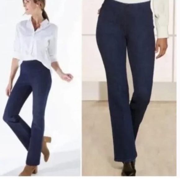 Soft surrounding boot cut full length ultimate denim dark wash nightfall - Picture 1 of 6